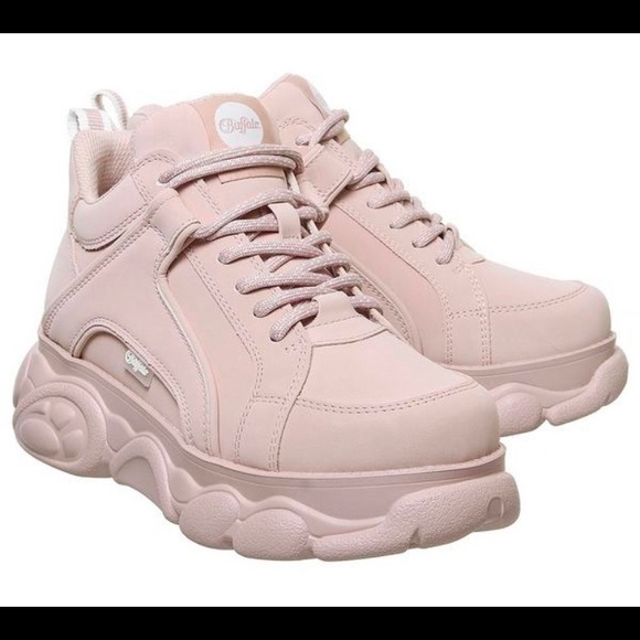 buffalo pink platform sneakers